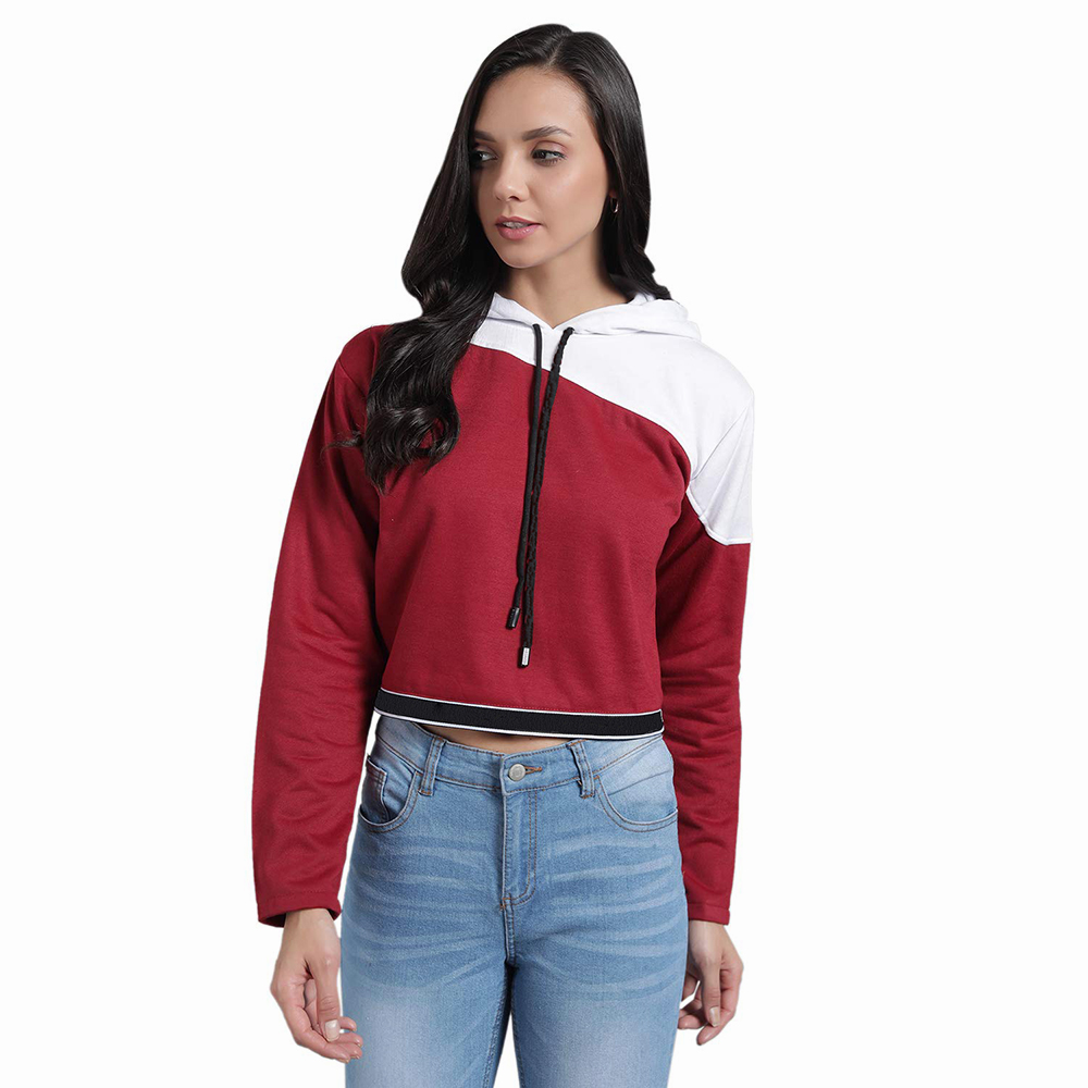 Improvment Sports Cotton Best Selling Women Crop Top Hoodie Professional Quality 100% Polyester Cotton Made Crop Top Hoodies For Women