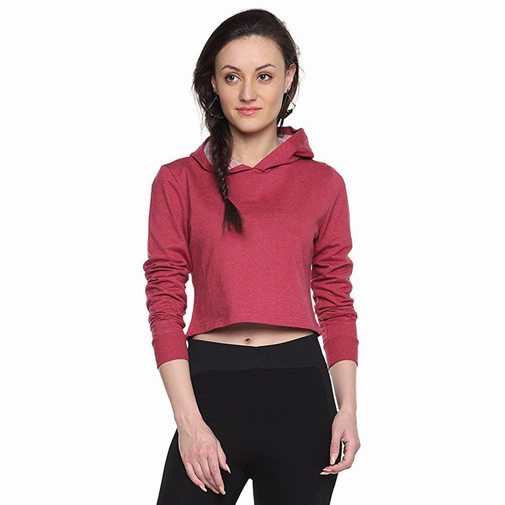 Improvment Sports Cotton Best Selling Women Crop Top Hoodie Professional Quality 100% Polyester Cotton Made Crop Top Hoodies For Women
