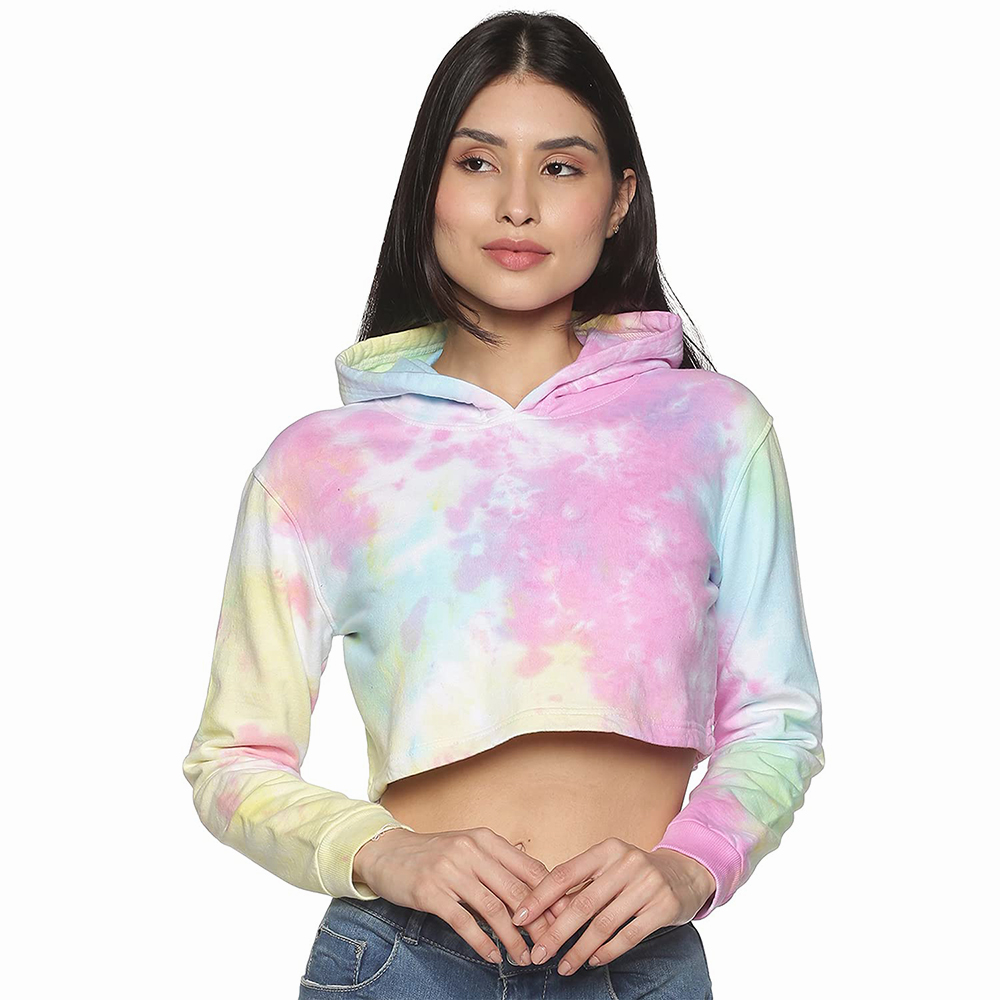 Improvment Sports Cotton Best Selling Women Crop Top Hoodie Professional Quality 100% Polyester Cotton Made Crop Top Hoodies For Women