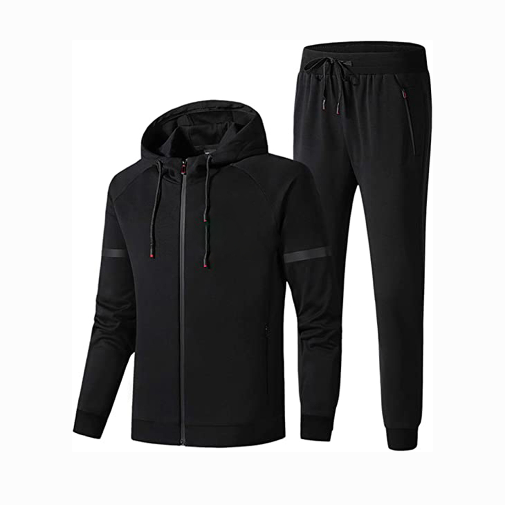 Improvment Sports Men's Athletic Running Tracksuit Set Casual Full Zip Jogging Sweat Suit