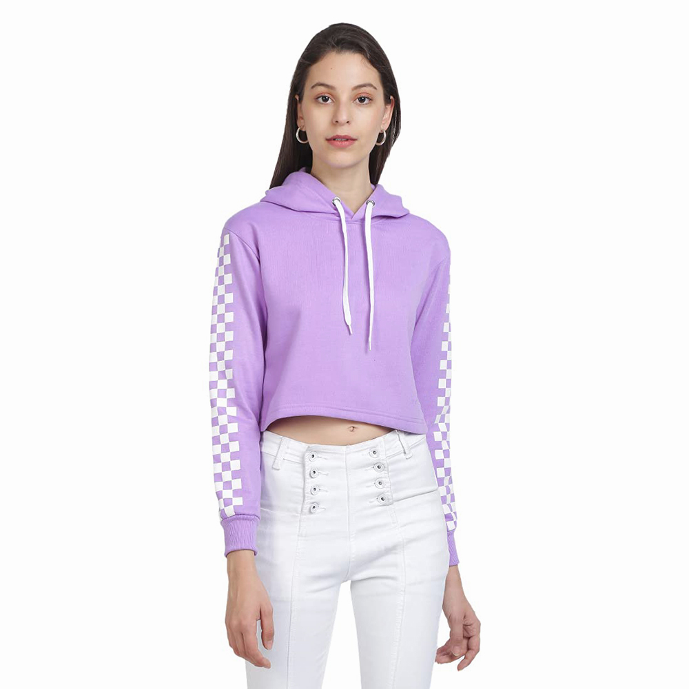 Improvment Sports Cotton Best Selling Women Crop Top Hoodie Professional Quality 100% Polyester Cotton Made Crop Top Hoodies For Women