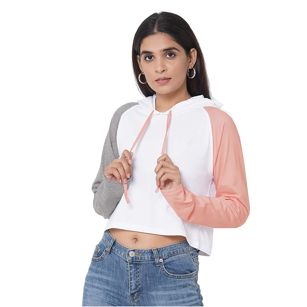Improvment Sports Cotton Best Selling Women Crop Top Hoodie Professional Quality 100% Polyester Cotton Made Crop Top Hoodies For Women